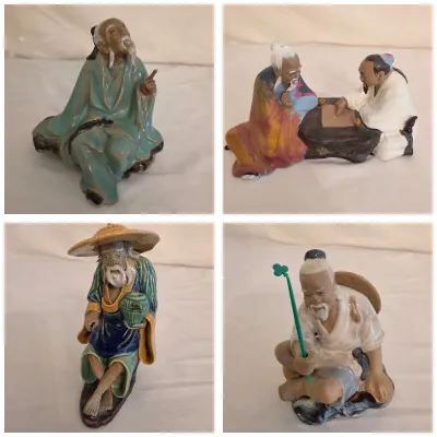 Collection of Chinese Shiwan Mudmen Figurines (D-JS)