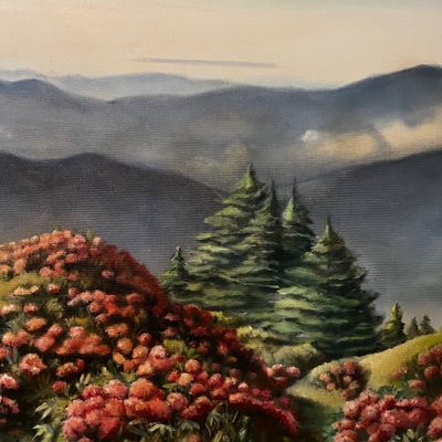 Blue Ridge Mountains Original Painting (GB-KA)