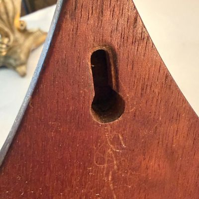 Wooden Door Harp Chime and Clock (G-BC)