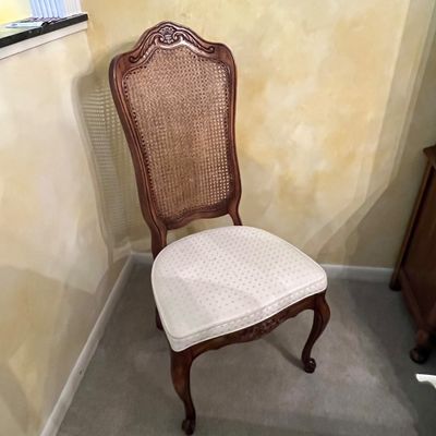 Six Cane and Wood Dining Room Chairs (DR-BC)