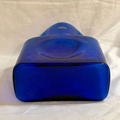 Cobalt Blue Blenko Glass Co. 384 Water Bottle (DR-SF)