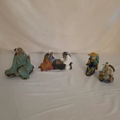 Collection of Chinese Shiwan Mudmen Figurines (D-JS)