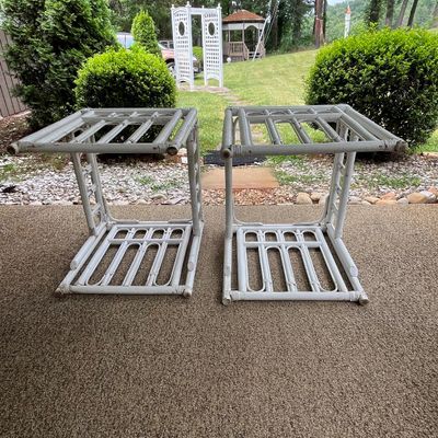 Two Rattan End Tables (BP-BC)
