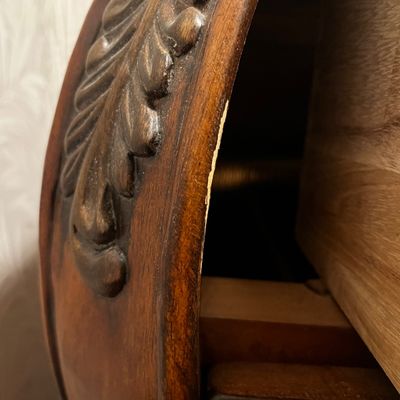 Carved Cherry Bombe Chest (BE-KA)