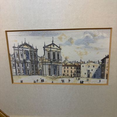 Three Pairs of Framed Architectural Prints (BR1-BC)