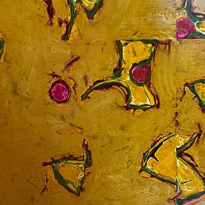 Large "R. Shull" Original Abstract Painting (GB-KA)