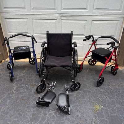 Two Drive Rollators and Wheelchair (G-SS)