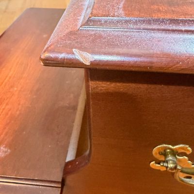 Bombay Company Side Table & Wooden Step Stool (BR1-BC)