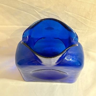 Cobalt Blue Blenko Glass Co. 384 Water Bottle (DR-SF)