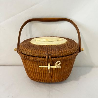 1978 Jose Formoso Reyes Nantucket "Friendship" Basket Purse (K-KA)