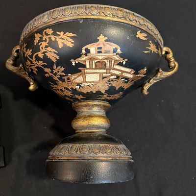 Five Unique Decorative Boxes and Pedestal Urn (D-SS)