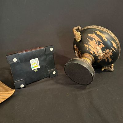 Five Unique Decorative Boxes and Pedestal Urn (D-SS)