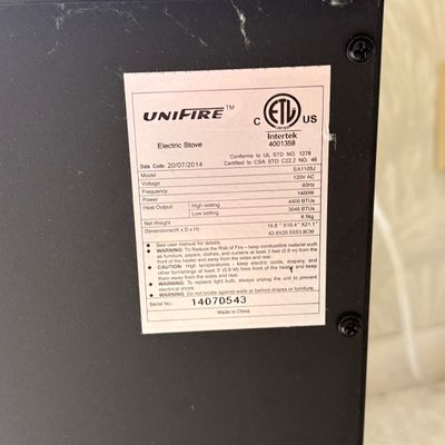 Unifire Electric Stove (BMM-SF)