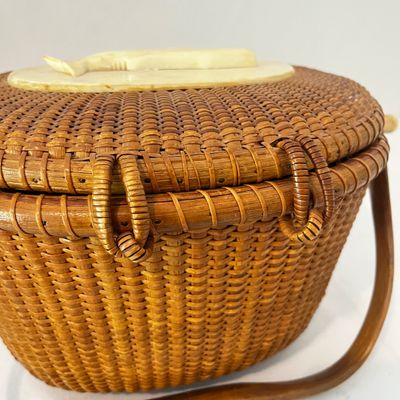 1978 Jose Formoso Reyes Nantucket "Friendship" Basket Purse (K-KA)