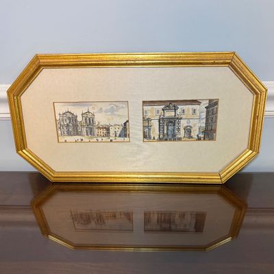 Three Pairs of Framed Architectural Prints (BR1-BC)