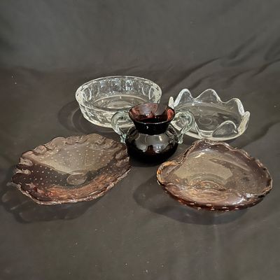 Signed Crystal Orrefors & Art Glass Dishes (K-KA)