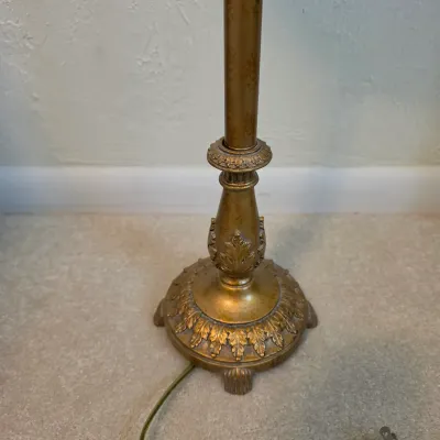Pair of Tall Berman Pedestal Table Lamps (BR2-JS)
