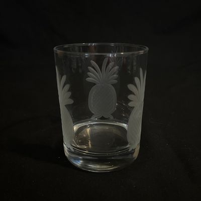 Rolf Etched Pineapple Double Old-Fashion Glasses (K-KA)