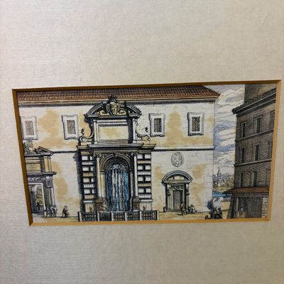 Three Pairs of Framed Architectural Prints (BR1-BC)