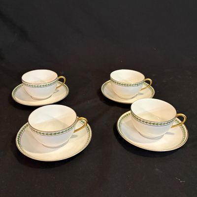 Tressemanes & Vogt Limoges Green Leaf China Pieces (D-SF)
