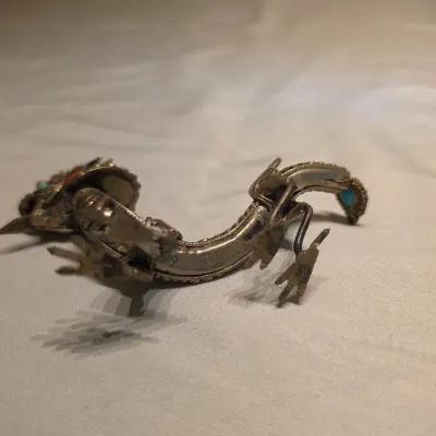 Sterling Silver Dragon with Assortment of Ethnic Items (LR-JS)