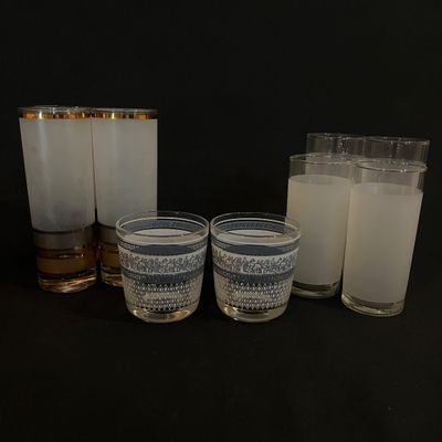 Mid-Century Libbey, Jeannette & Culver Bar Glasses (K-KA)