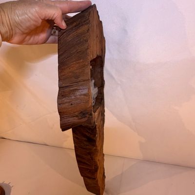 Wooden Door Harp Chime and Clock (G-BC)
