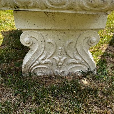 Pair of Concrete Garden Benches (FY-KA)