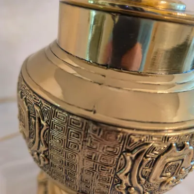 Ornate Brass Table Lamp (LR-JS)