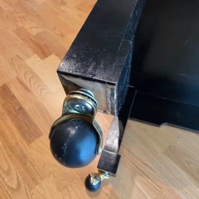Decorated Black Rolling Table (D-JS)