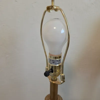 Pair of Tall Berman Pedestal Table Lamps (BR2-JS)