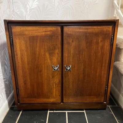 MCM Credenza with Atomic Handles (BE-KA)