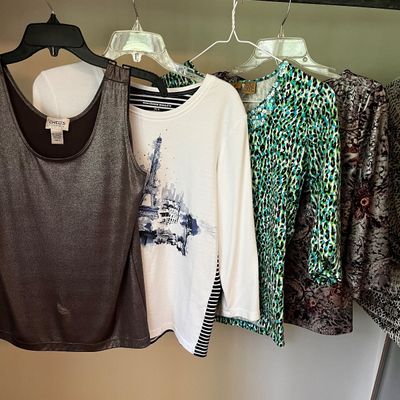 Peck + Peck Plus S-L Ladies Animal Print Tops (BR1-KA)
