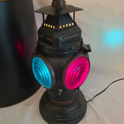 Adlake Style Railroad Table Lamp (LR-JS)