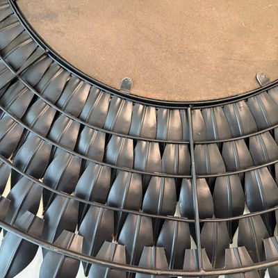 Metal Leaf Circular Mirror (D-BM)