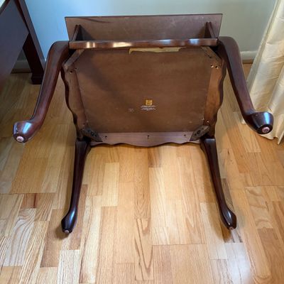 Bombay Company Side Table & Wooden Step Stool (BR1-BC)