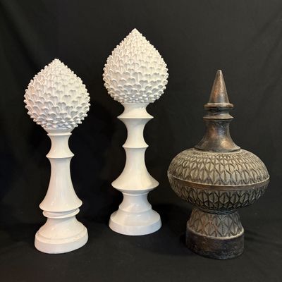 Sculptural Finial Trio (D-SF)