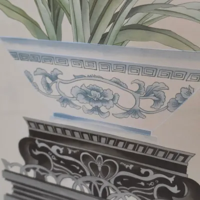 Pair of Framed Botanical Prints (DR-JS)