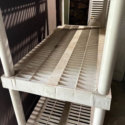 Keter Storage Shelf & Sterilite Stacking Bins (S-KA)