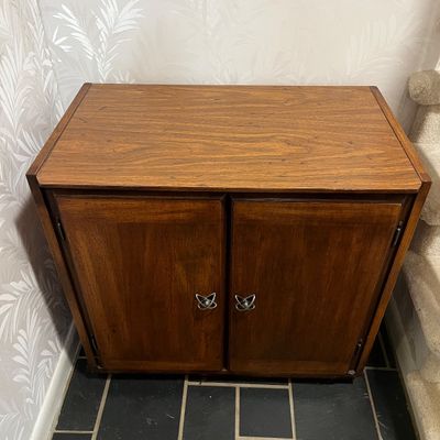 MCM Credenza with Atomic Handles (BE-KA)