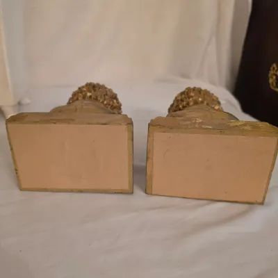 Pair of Brass Candlesticks & Other Decor (D-JS)