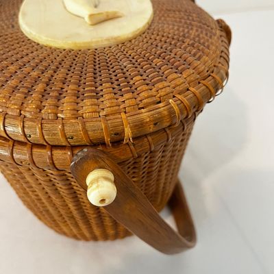 1978 Jose Formoso Reyes Nantucket "Friendship" Basket Purse (K-KA)