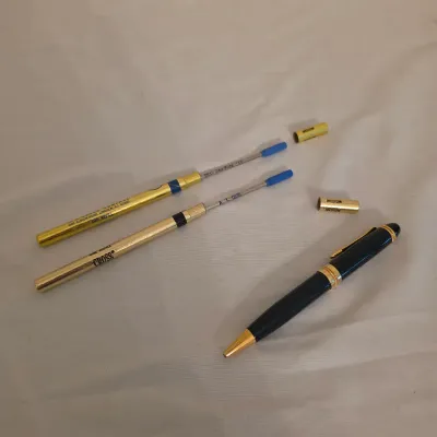 Set of Cross Pens & Two Mother of Pearl Letter Openers w/ Folding Knives (LR-JS)