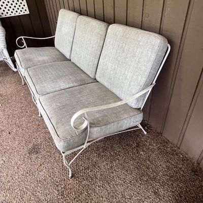 Wrought Iron Patio Couch (BP-BC)