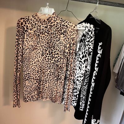 Peck + Peck Plus S-L Ladies Animal Print Tops (BR1-KA)