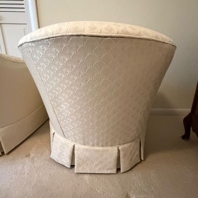 Two Tufted Back Upholstered Armchairs (BR2- BC)