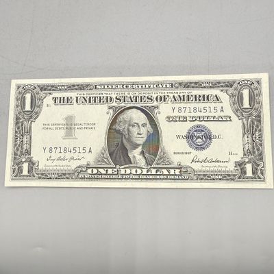 LOT 25: One Dollar Silver Certificates (10) Series 1957