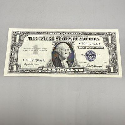 LOT 24: One Dollar Silver Certificates (10) Series 1957