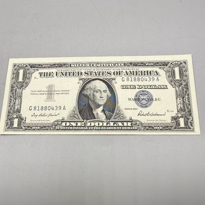 LOT 25: One Dollar Silver Certificates (10) Series 1957