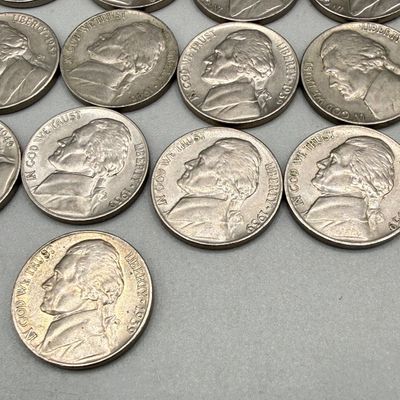 LOT 43: Collection of Jefferson Nickels - 1939 and 1940